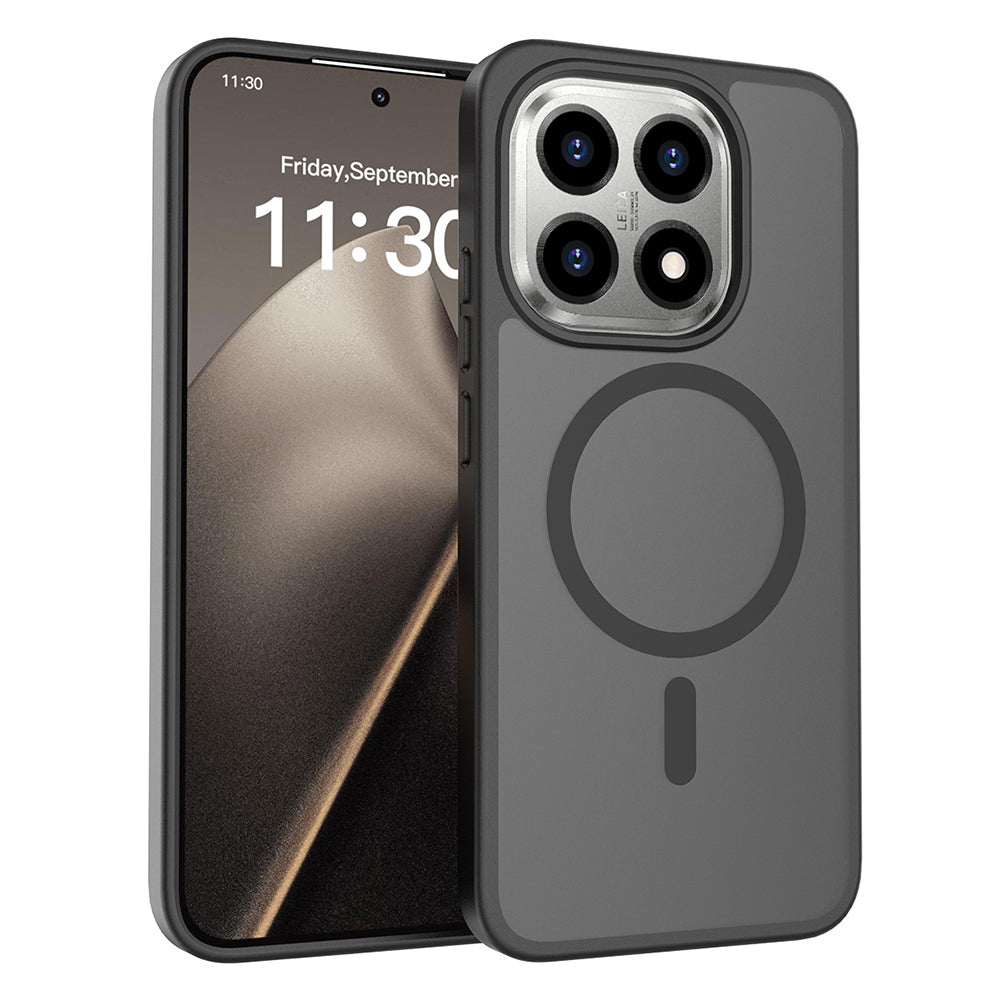 Xiaomi 15T Uyumlu Kılıf Sert PC Arka Yüzey Wireless Şarj Özellikli Zore Flet M-safe Kapak