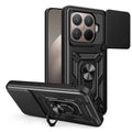 Xiaomi 15T Pro Uyumlu Kılıf Magnetik Standlı Kamera Korumalı Zore Sürgülü Vega Kapak