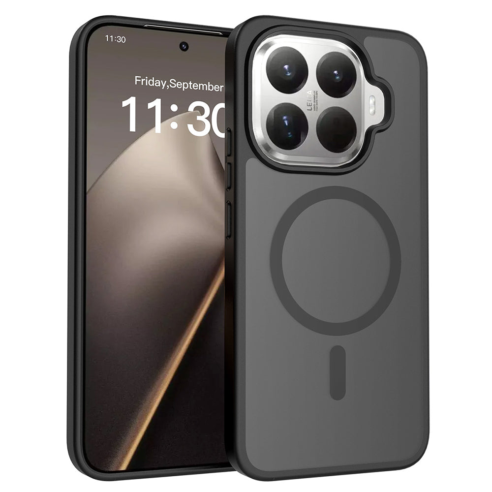 Xiaomi 15T Pro Uyumlu Kılıf Sert PC Arka Yüzey Wireless Şarj Özellikli Zore Flet M-safe Kapak