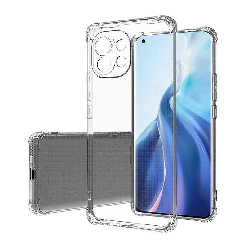 Xiaomi Mi 11 Lite Uyumlu Kılıf Zore Kamera Korumalı Nitro Anti Shock Silikon