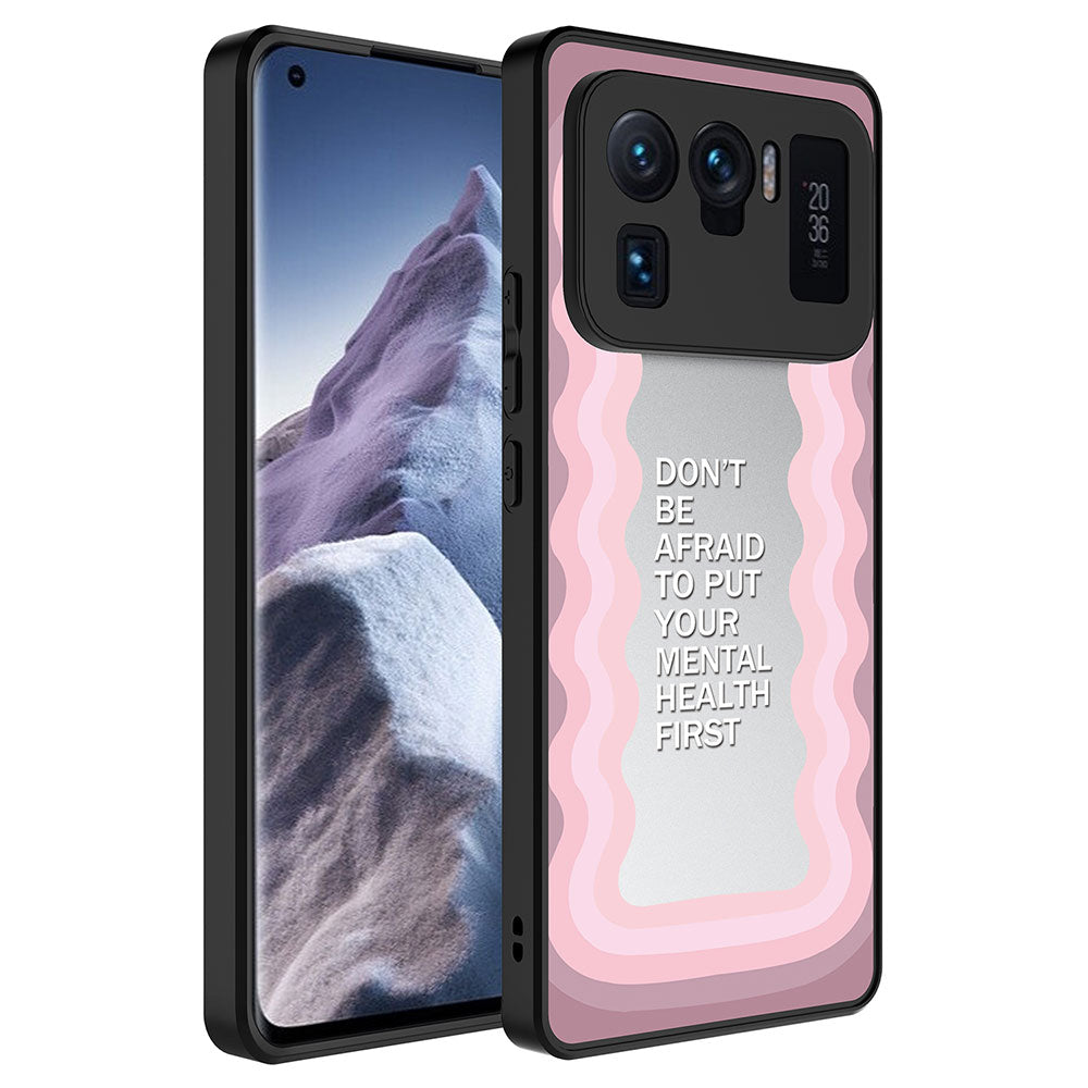 Xiaomi Mi 11 Ultra Uyumlu Kılıf Aynalı Desenli Kamera Korumalı Parlak Zore Mirror Kapak