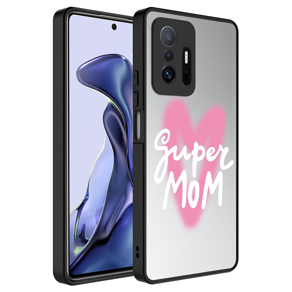 Xiaomi Mi 11T 5G Uyumlu Kılıf Aynalı Desenli Kamera Korumalı Parlak Zore Mirror Kapak