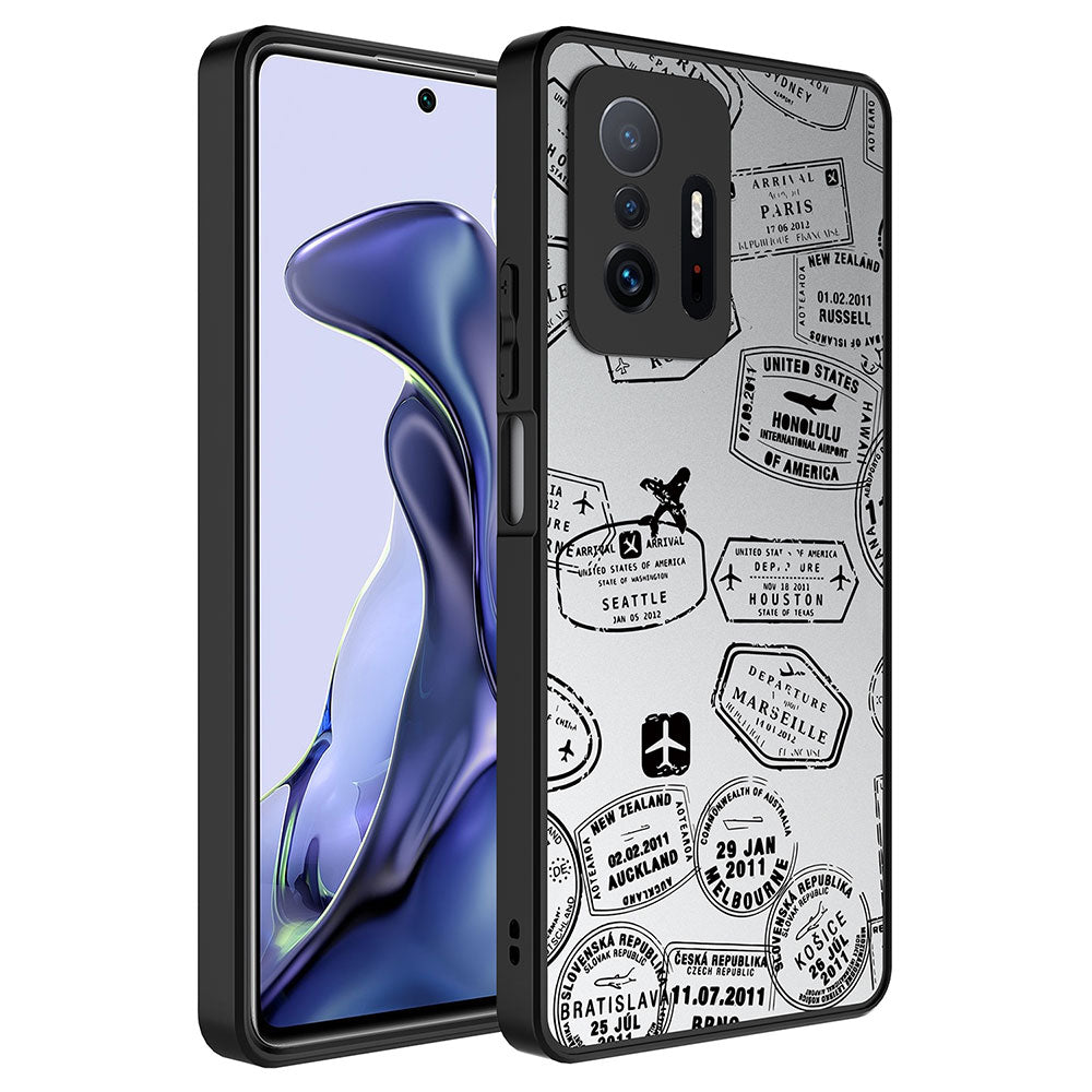 Xiaomi Mi 11T 5G Uyumlu Kılıf Aynalı Desenli Kamera Korumalı Parlak Zore Mirror Kapak