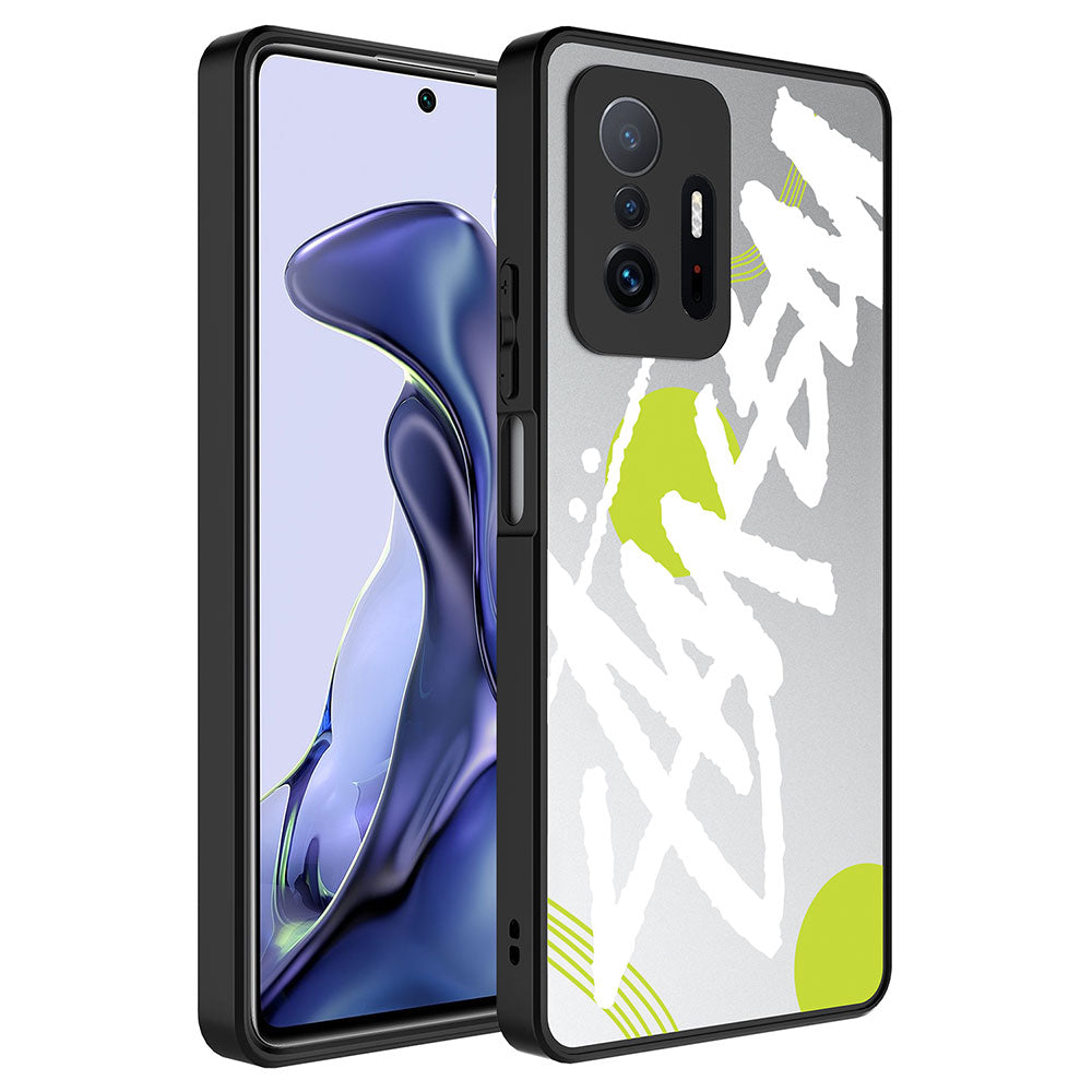 Xiaomi Mi 11T Pro 5G Uyumlu Kılıf Aynalı Desenli Kamera Korumalı Parlak Zore Mirror Kapak