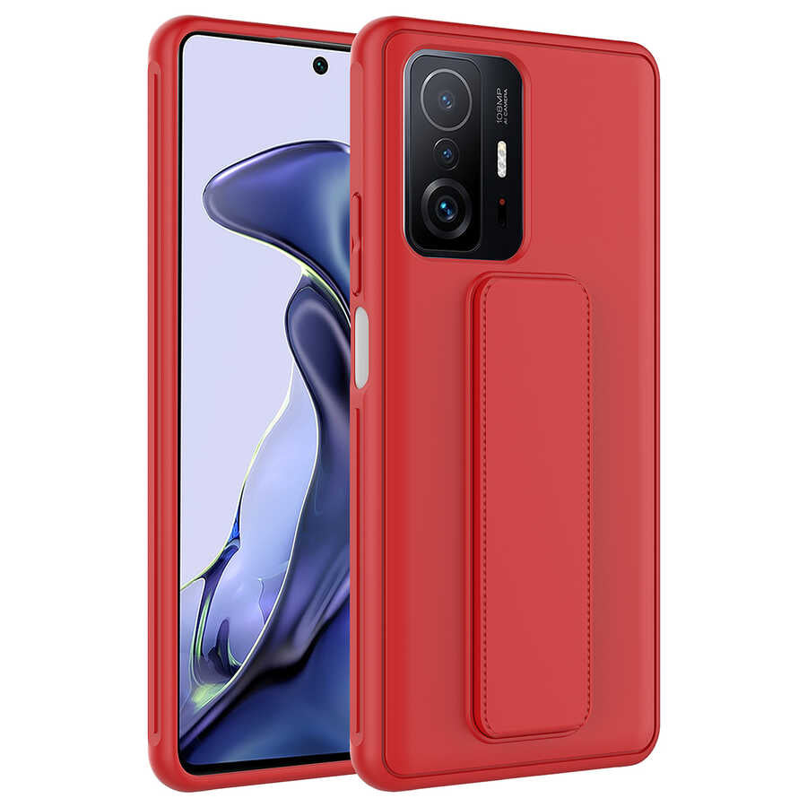 Xiaomi Mi 11T Pro 5G Uyumlu Kılıf Zore Qstand Kapak
