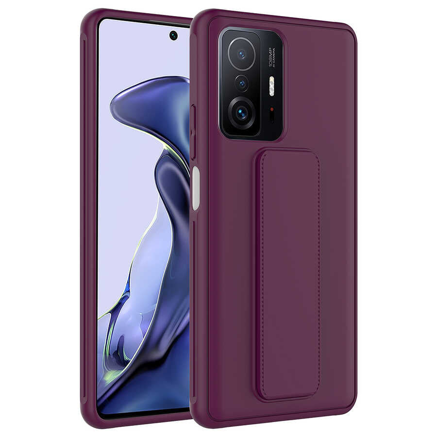 Xiaomi Mi 11T Pro 5G Uyumlu Kılıf Zore Qstand Kapak