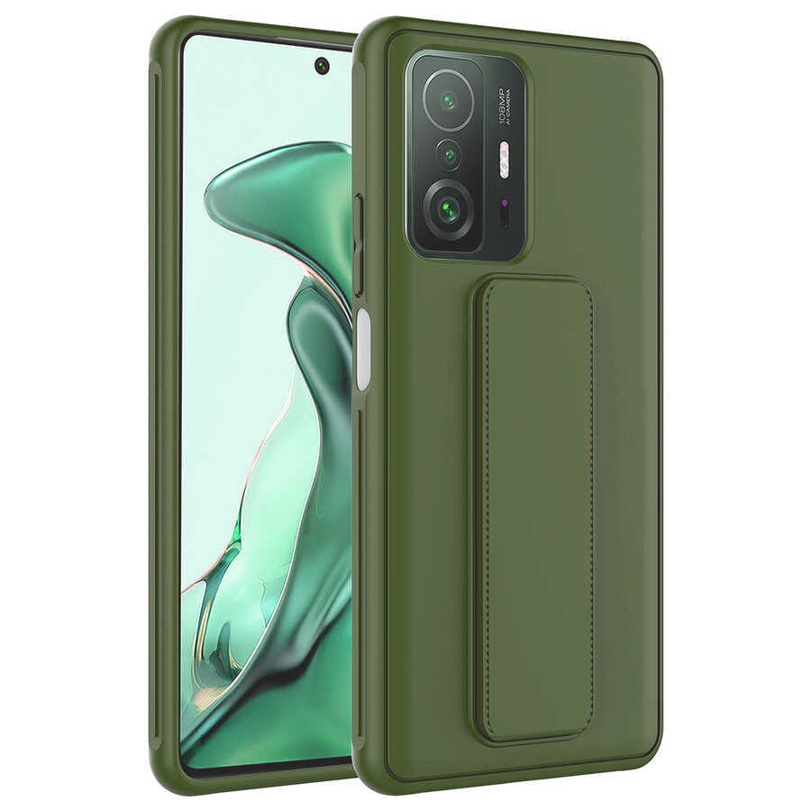 Xiaomi Mi 11T Pro 5G Uyumlu Kılıf Zore Qstand Kapak