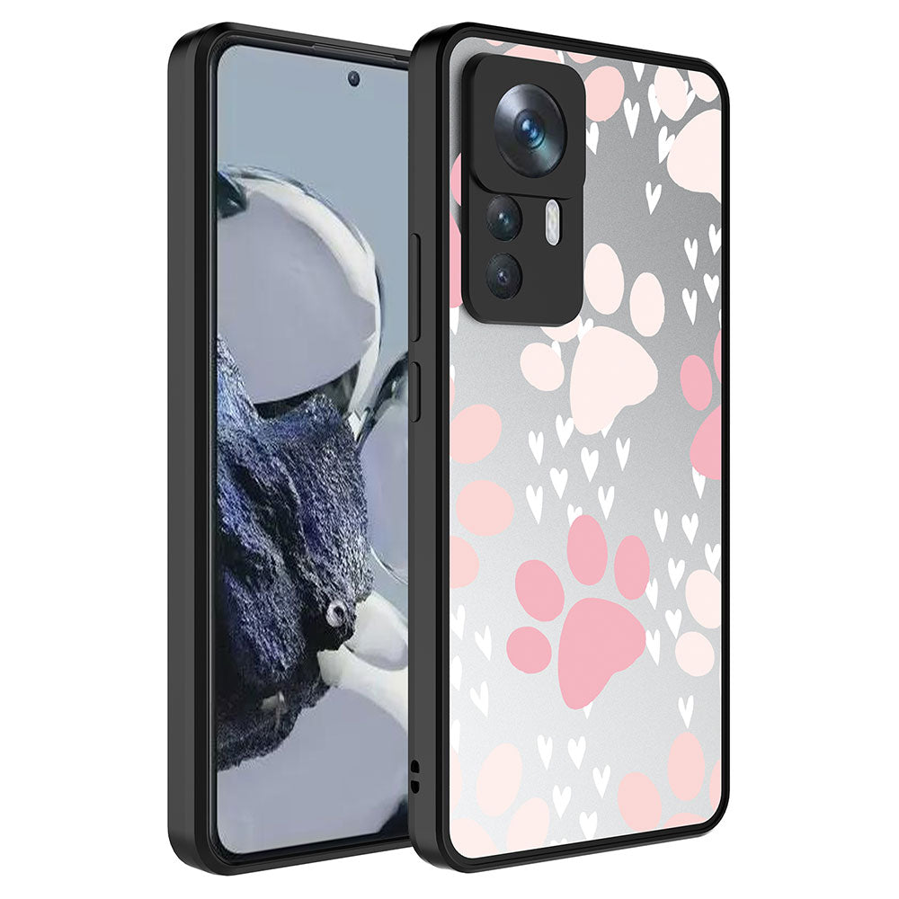 Xiaomi Mi 12T Uyumlu Kılıf Aynalı Desenli Kamera Korumalı Parlak Zore Mirror Kapak