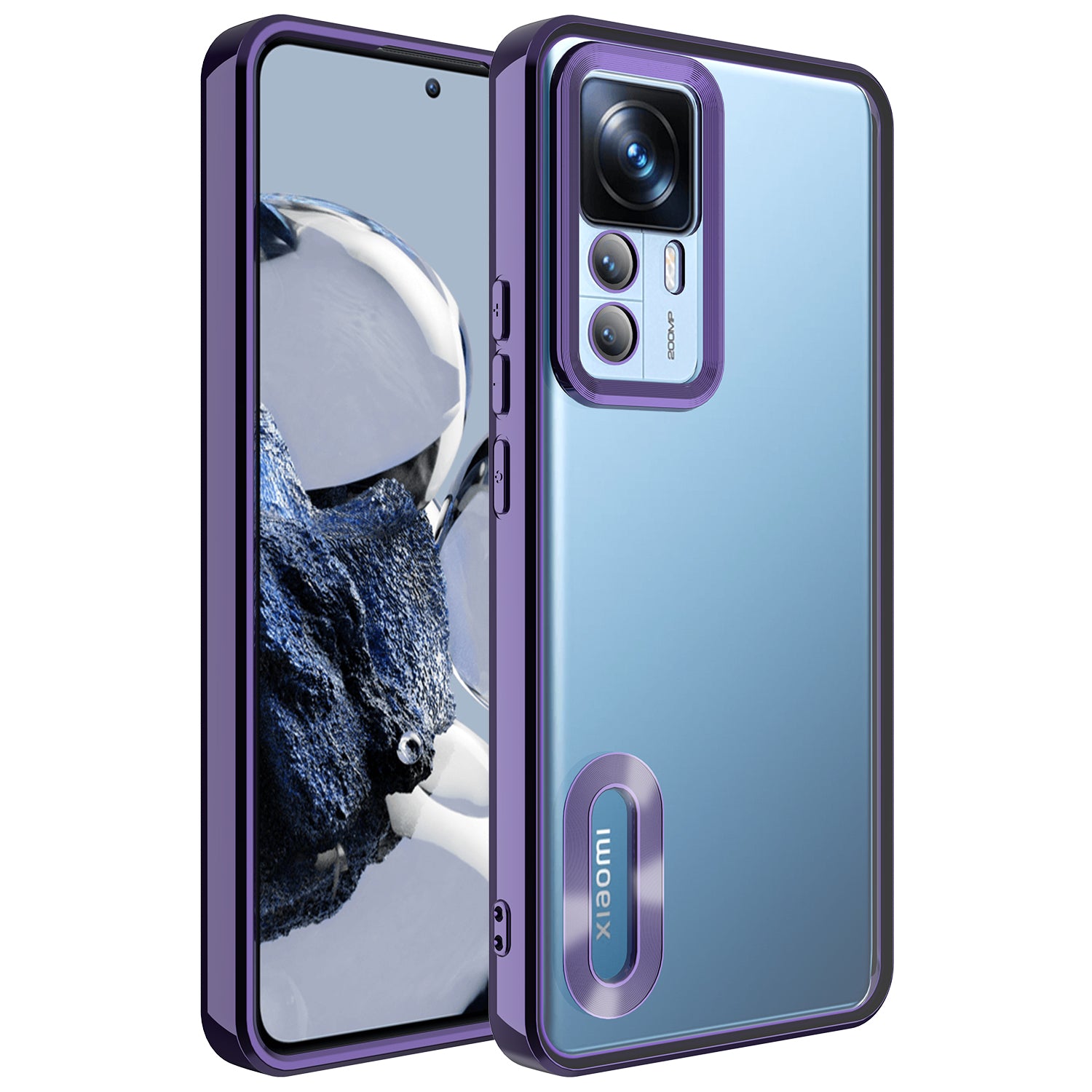 Xiaomi Mi 12T Uyumlu Kılıf Kamera Korumalı Logo Gösteren Zore Omega Kapak