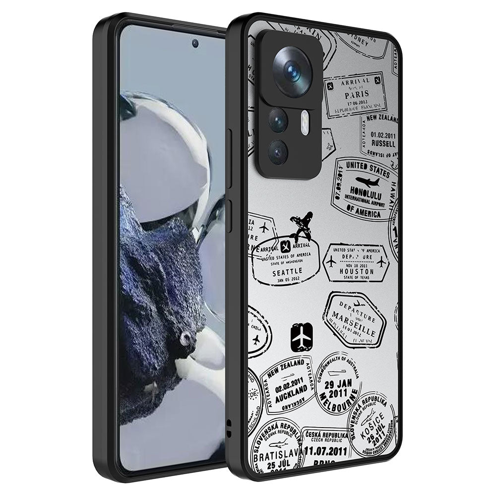 Xiaomi Mi 12T Pro Uyumlu Kılıf Aynalı Desenli Kamera Korumalı Parlak Zore Mirror Kapak