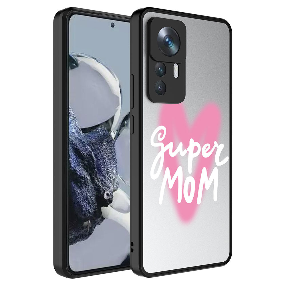 Xiaomi Mi 12T Pro Uyumlu Kılıf Aynalı Desenli Kamera Korumalı Parlak Zore Mirror Kapak
