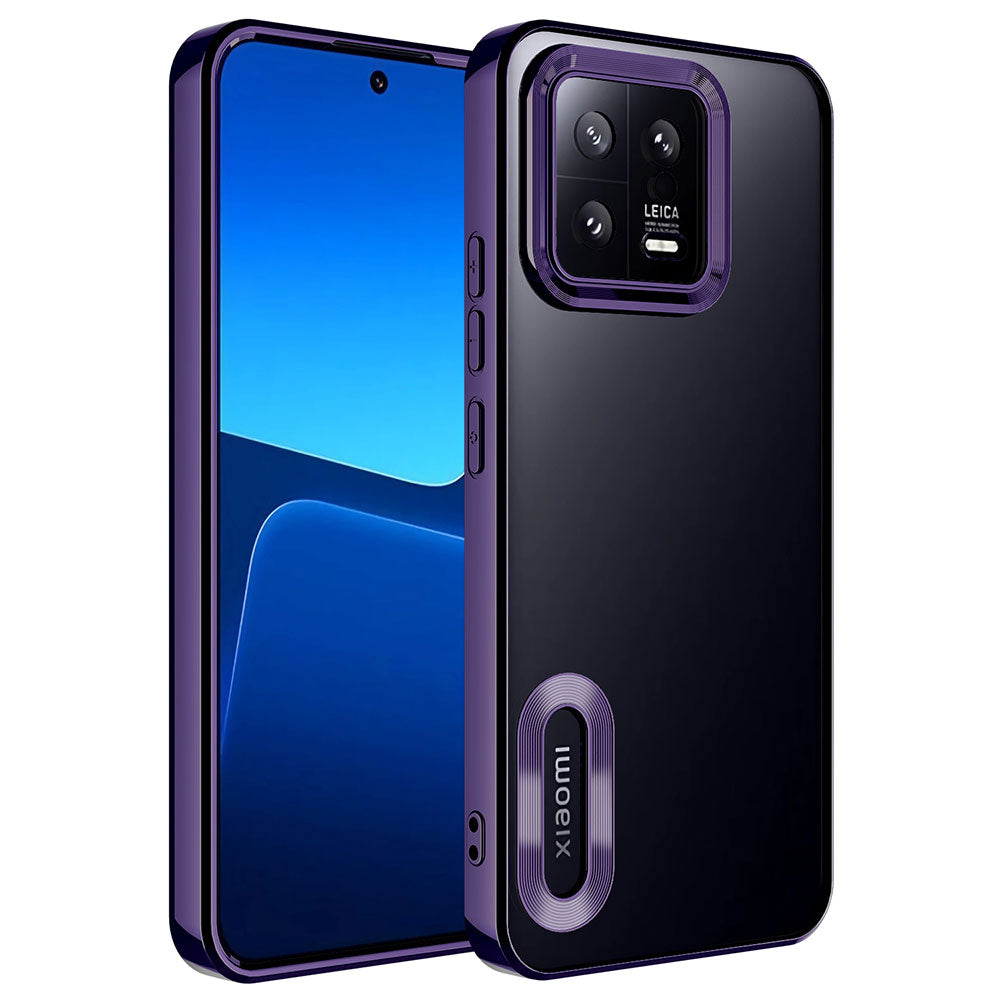 Xiaomi Mi 13 Uyumlu Kılıf Kamera Korumalı Logo Gösteren Zore Omega Kapak