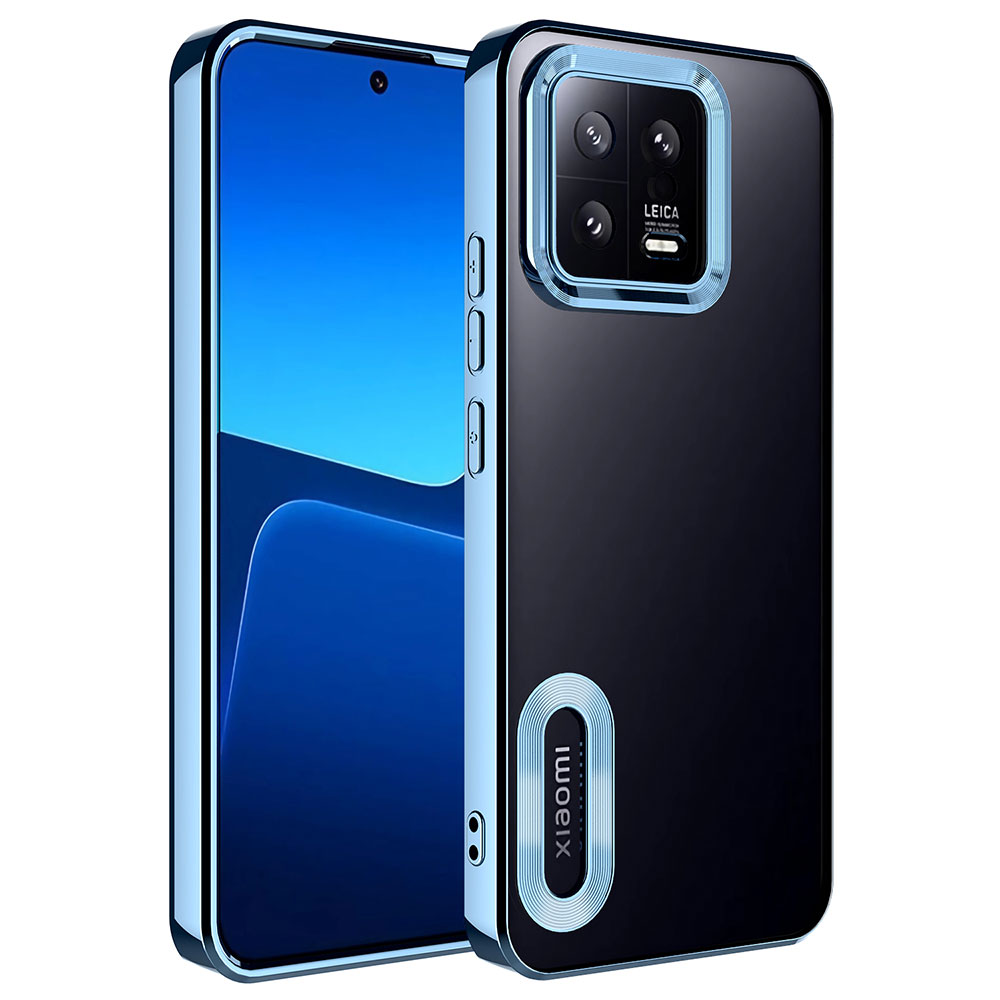 Xiaomi Mi 13 Uyumlu Kılıf Kamera Korumalı Logo Gösteren Zore Omega Kapak