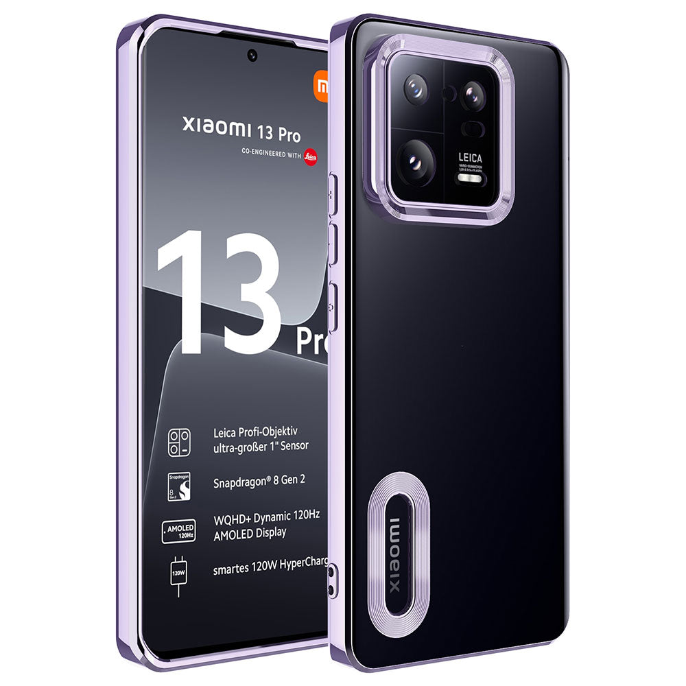 Xiaomi Mi 13 Pro Uyumlu Kılıf Kamera Korumalı Logo Gösteren Zore Omega Kapak