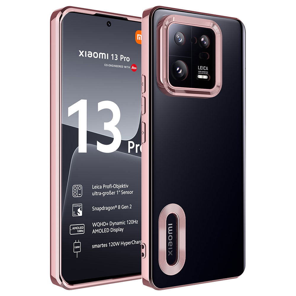 Xiaomi Mi 13 Pro Uyumlu Kılıf Kamera Korumalı Logo Gösteren Zore Omega Kapak