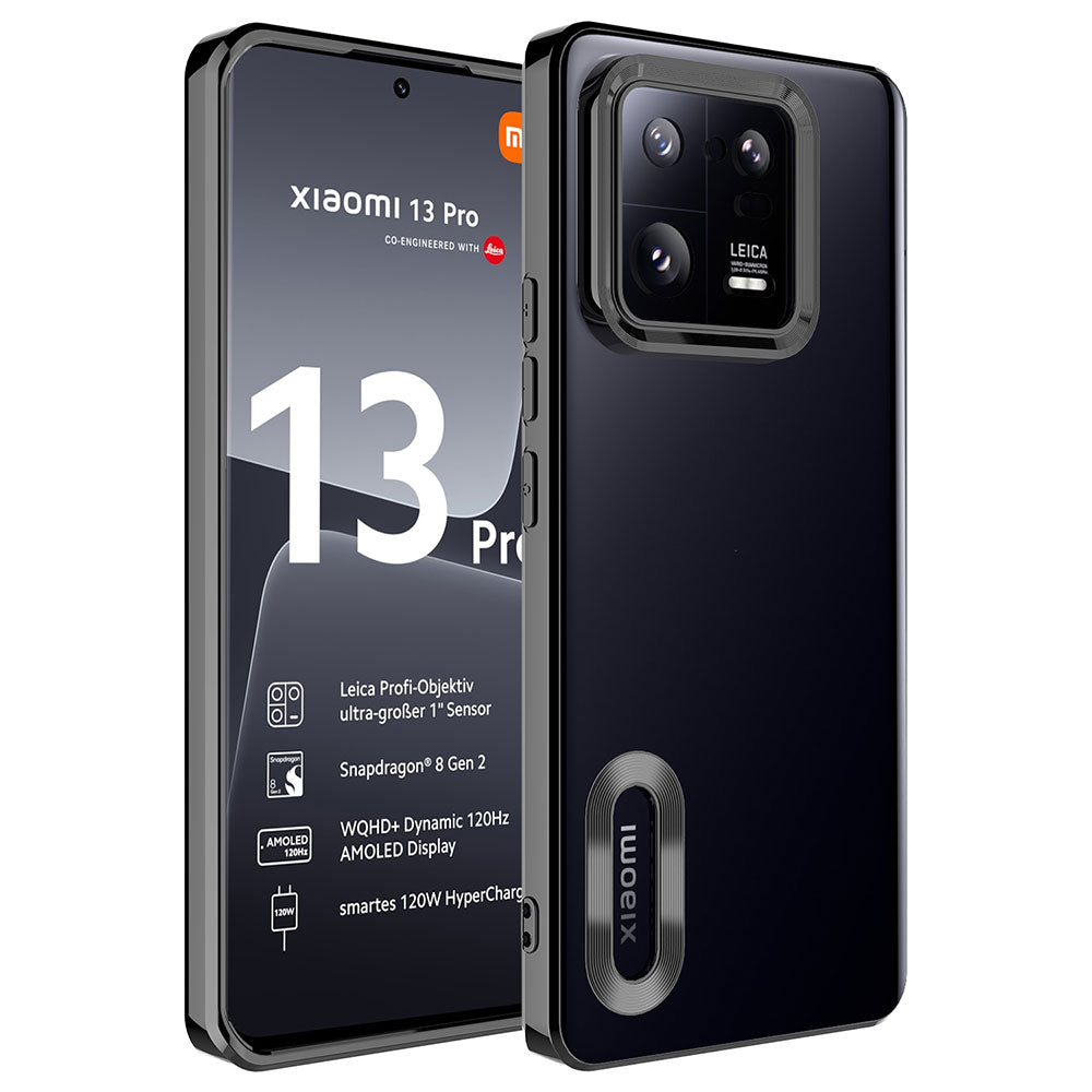 Xiaomi Mi 13 Pro Uyumlu Kılıf Kamera Korumalı Logo Gösteren Zore Omega Kapak