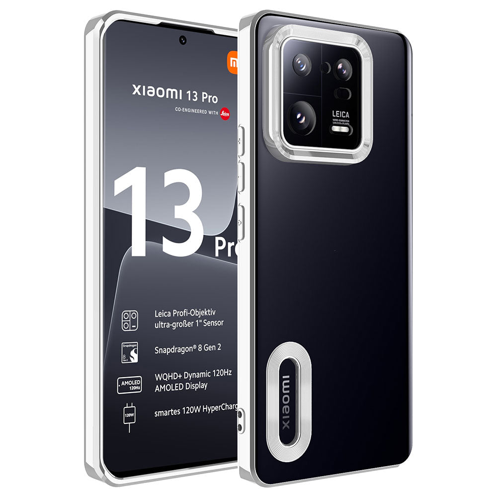 Xiaomi Mi 13 Pro Uyumlu Kılıf Kamera Korumalı Logo Gösteren Zore Omega Kapak