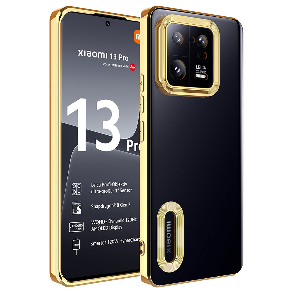 Xiaomi Mi 13 Pro Uyumlu Kılıf Kamera Korumalı Logo Gösteren Zore Omega Kapak