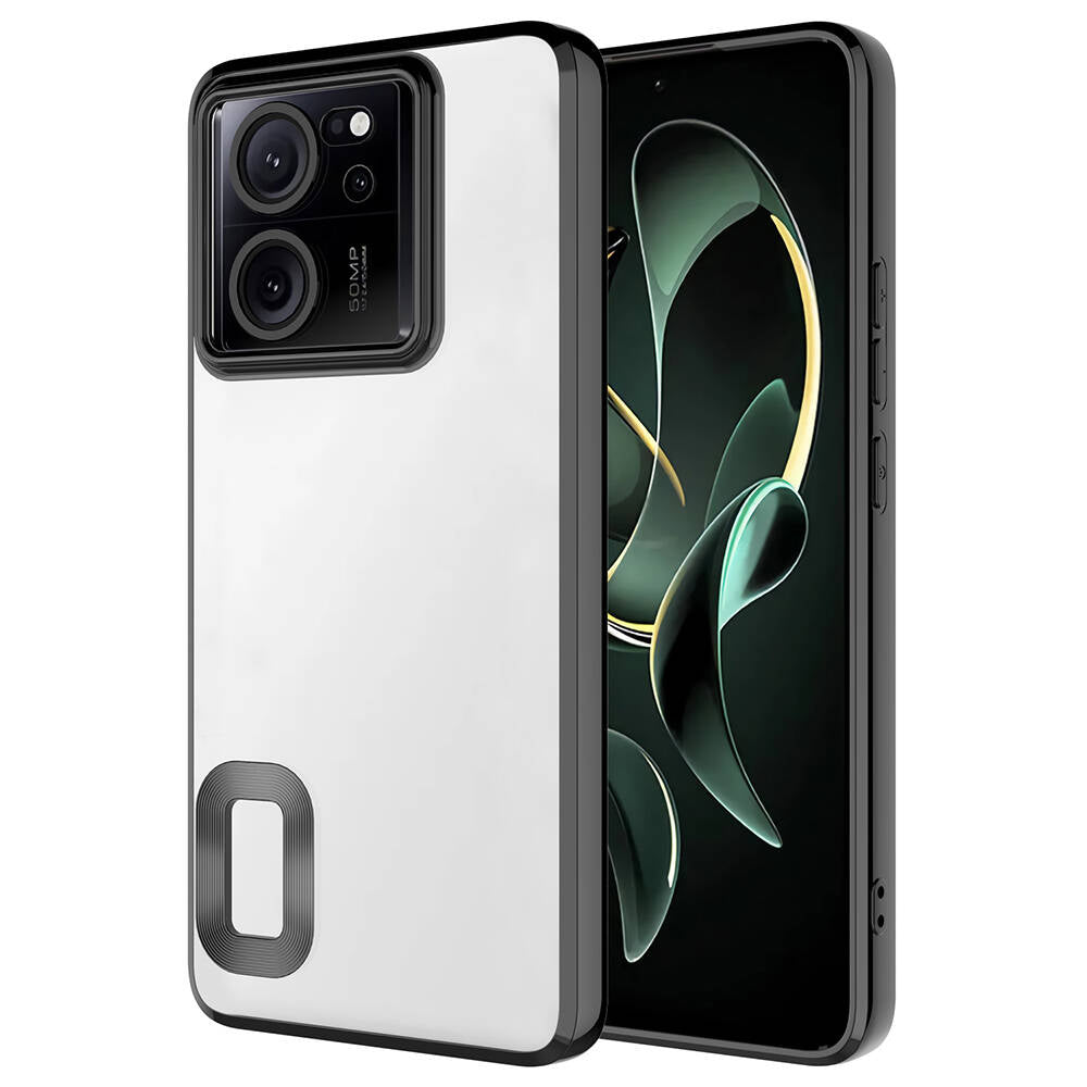 Xiaomi Mi 13T Uyumlu Kılıf Kamera Korumalı Logo Gösteren Zore Omega Kapak