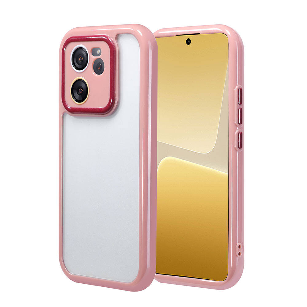 Xiaomi Mi 13T Uyumlu Kılıf Kamera Korumalı Renkli Kenar ve Çerçeve Tasarımlı Zore Vitamin Kapak