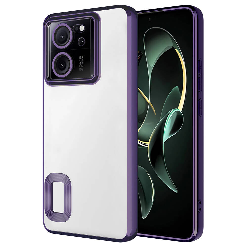 Xiaomi Mi 13T Pro Uyumlu Kılıf Kamera Korumalı Logo Gösteren Zore Omega Kapak