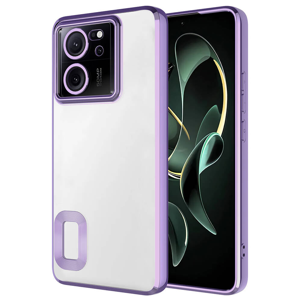 Xiaomi Mi 13T Pro Uyumlu Kılıf Kamera Korumalı Logo Gösteren Zore Omega Kapak