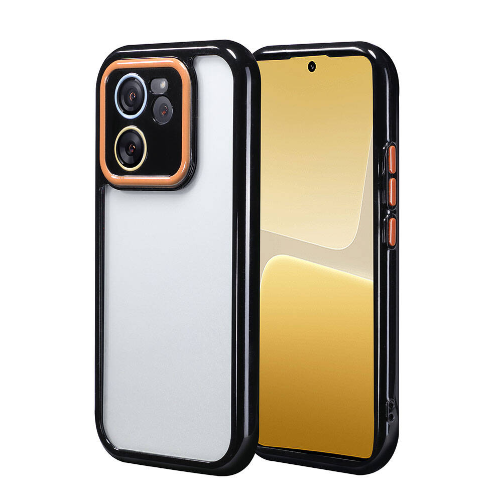 Xiaomi Mi 13T Pro Uyumlu Kılıf Kamera Korumalı Renkli Kenar ve Çerçeve Tasarımlı Zore Vitamin Kapak