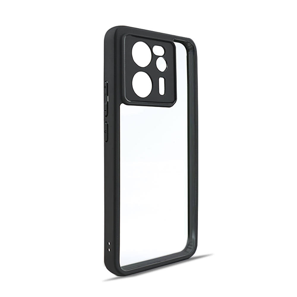 Xiaomi Mi 13T Pro Uyumlu Kılıf Kamera Korumalı Şeffaf Arka Yüzey Zore New Roll Kapak