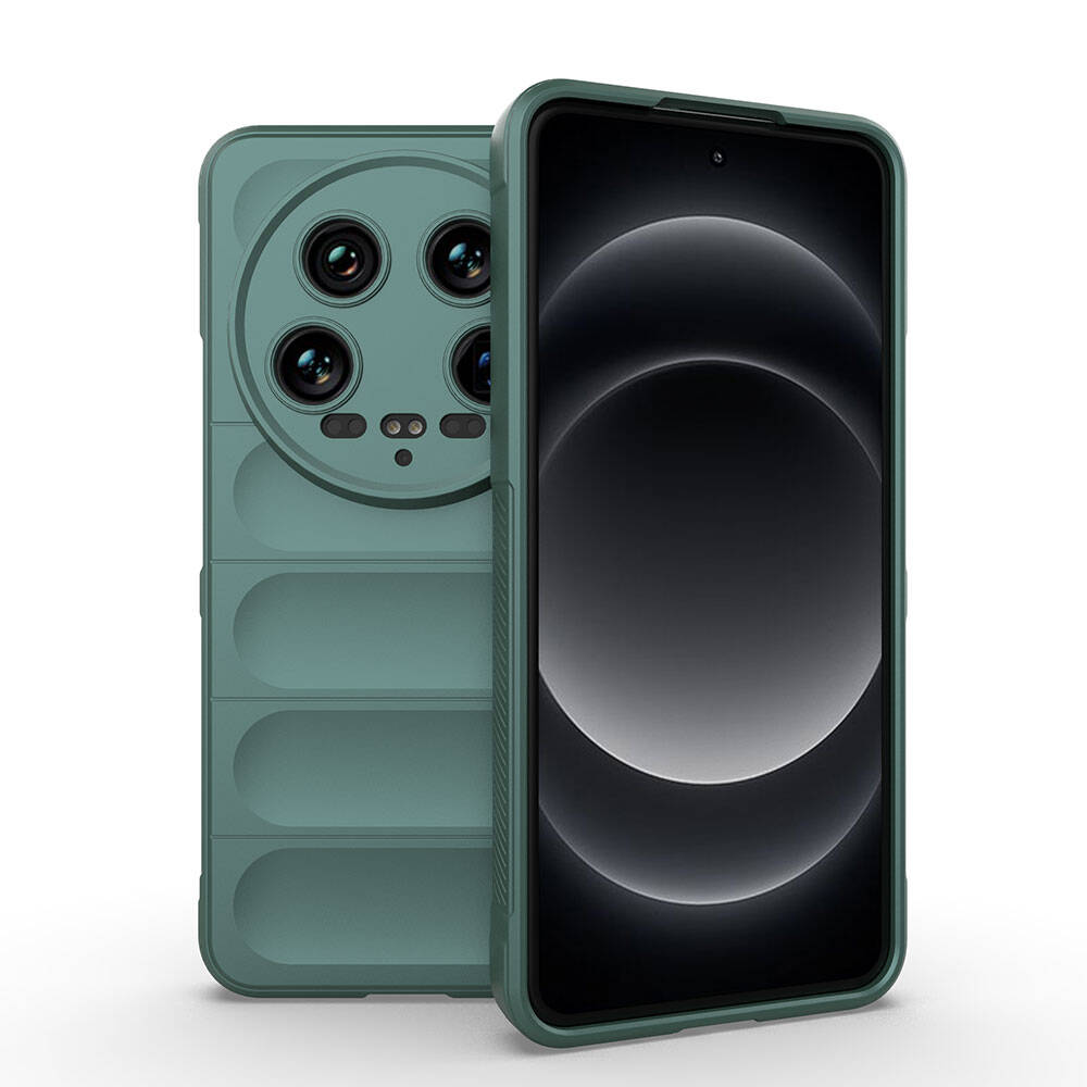 Xiaomi Mi 14 Ultra Uyumlu Kılıf Esnek TPU Oyuklu Arka Yüzey Tasarımlı Zore Etnik Silikon Kapak