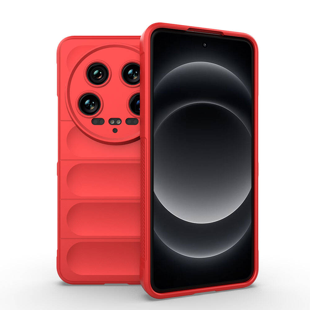 Xiaomi Mi 14 Ultra Uyumlu Kılıf Esnek TPU Oyuklu Arka Yüzey Tasarımlı Zore Etnik Silikon Kapak