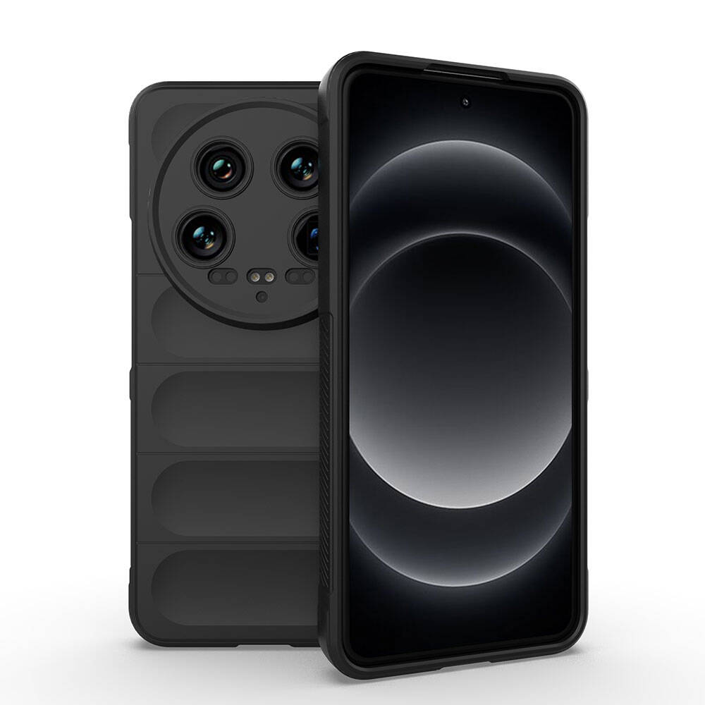 Xiaomi Mi 14 Ultra Uyumlu Kılıf Esnek TPU Oyuklu Arka Yüzey Tasarımlı Zore Etnik Silikon Kapak