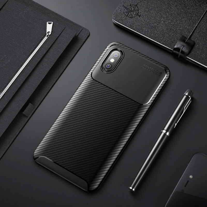 Xiaomi Mi 8 Pro Uyumlu Kılıf Zore Negro Silikon Kapak