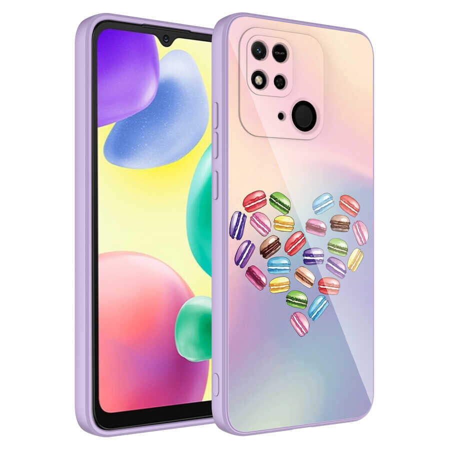 Xiaomi Poco C40 Uyumlu Kılıf Kamera Korumalı Desenli Sert Silikon Zore Epoksi Kapak