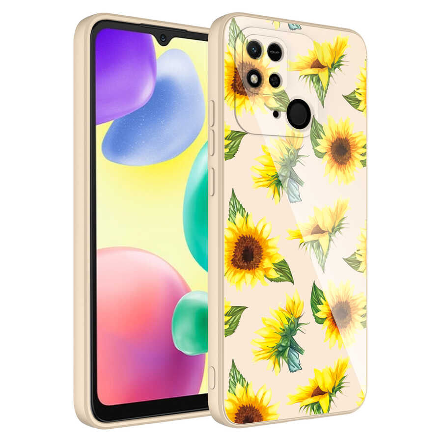 Xiaomi Poco C40 Uyumlu Kılıf Kamera Korumalı Desenli Sert Silikon Zore Epoksi Kapak
