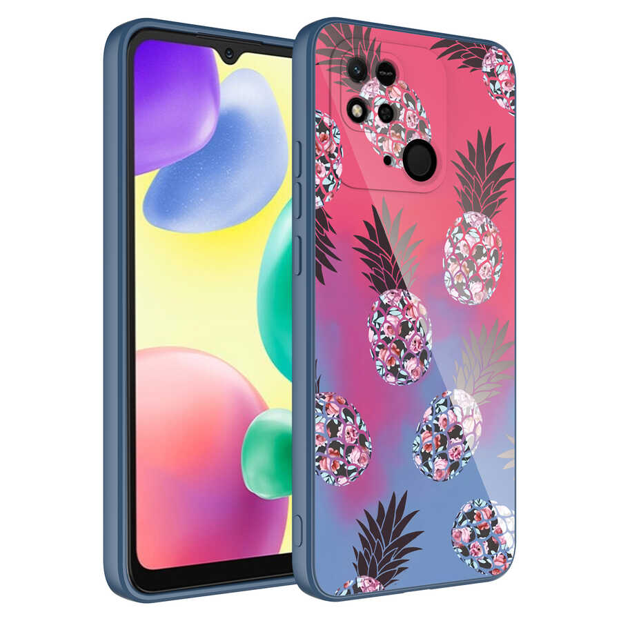 Xiaomi Poco C40 Uyumlu Kılıf Kamera Korumalı Desenli Sert Silikon Zore Epoksi Kapak