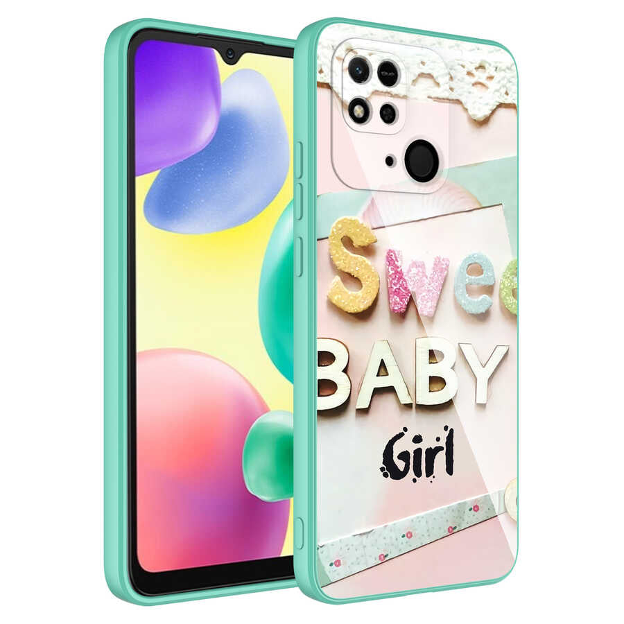 Xiaomi Poco C40 Uyumlu Kılıf Kamera Korumalı Desenli Sert Silikon Zore Epoksi Kapak