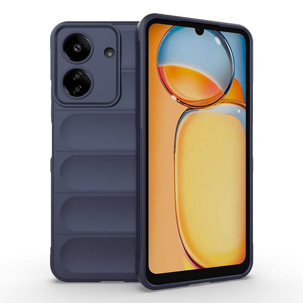 Xiaomi Poco C65 Uyumlu Kılıf Esnek TPU Oyuklu Arka Yüzey Tasarımlı Zore Etnik Silikon Kapak