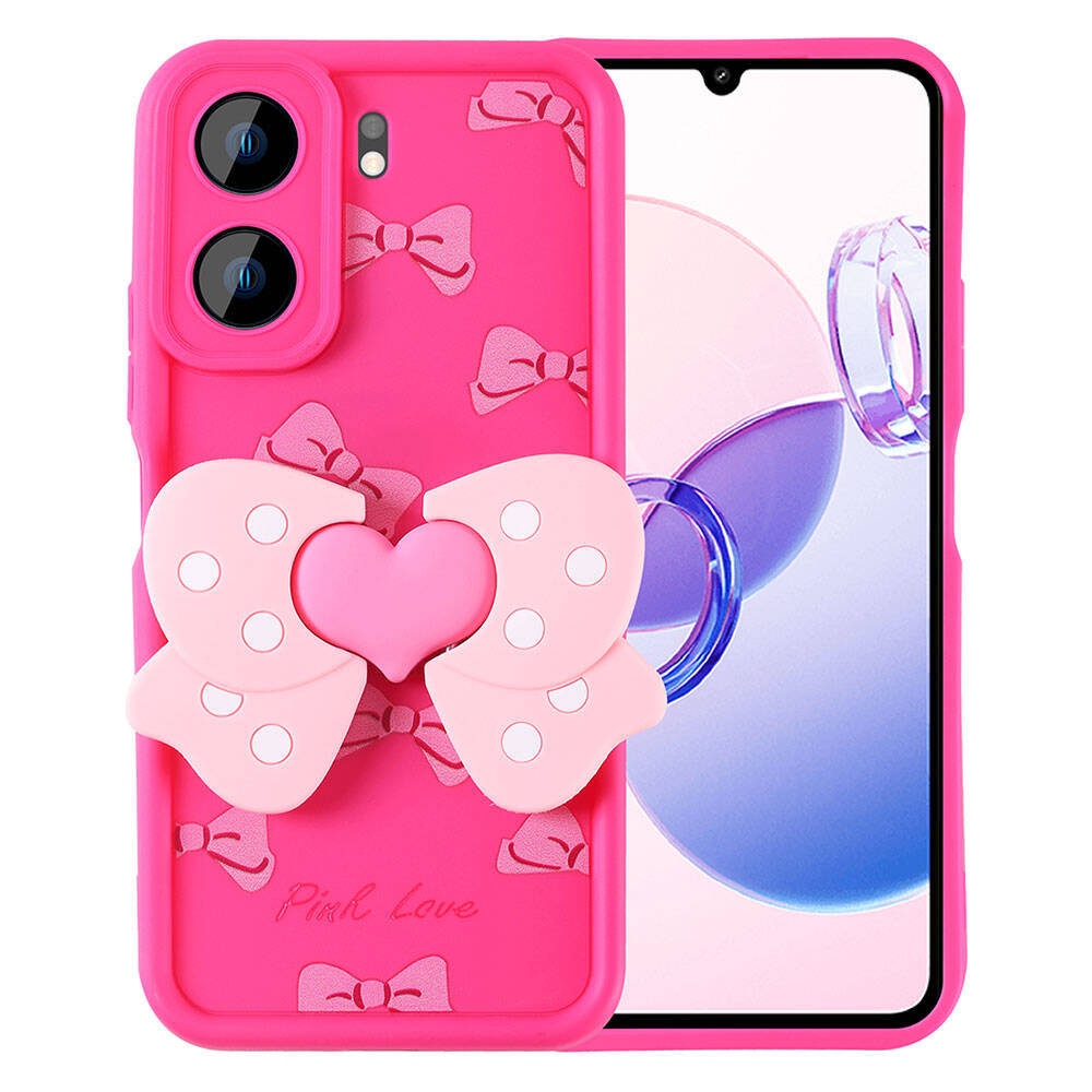 Xiaomi Poco C65 Uyumlu Kılıf Kamera Korumalı Figür Tasarımlı Zore Kapya Kapak