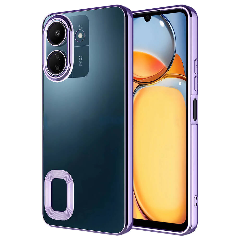 Xiaomi Poco C65 Uyumlu Kılıf Kamera Korumalı Logo Gösteren Zore Omega Kapak