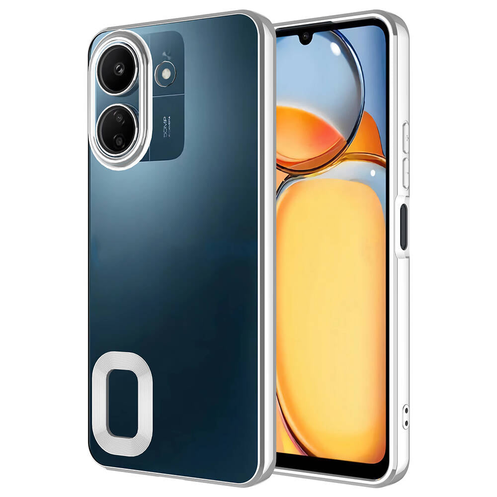 Xiaomi Poco C65 Uyumlu Kılıf Kamera Korumalı Logo Gösteren Zore Omega Kapak