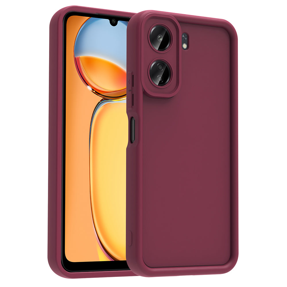 Xiaomi Poco C65 Uyumlu Kılıf Kamera Korumalı Zore Ananas Kapak