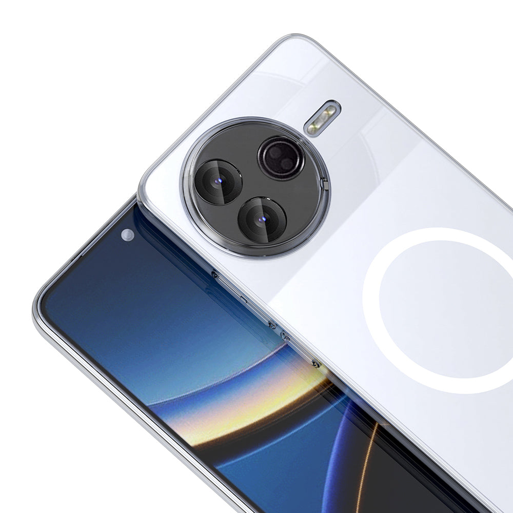 Xiaomi Poco F7 Pro Kamera Korumalı M-Safe Şarj Özellikli Şeffaf Zore London Sert PC Kapak