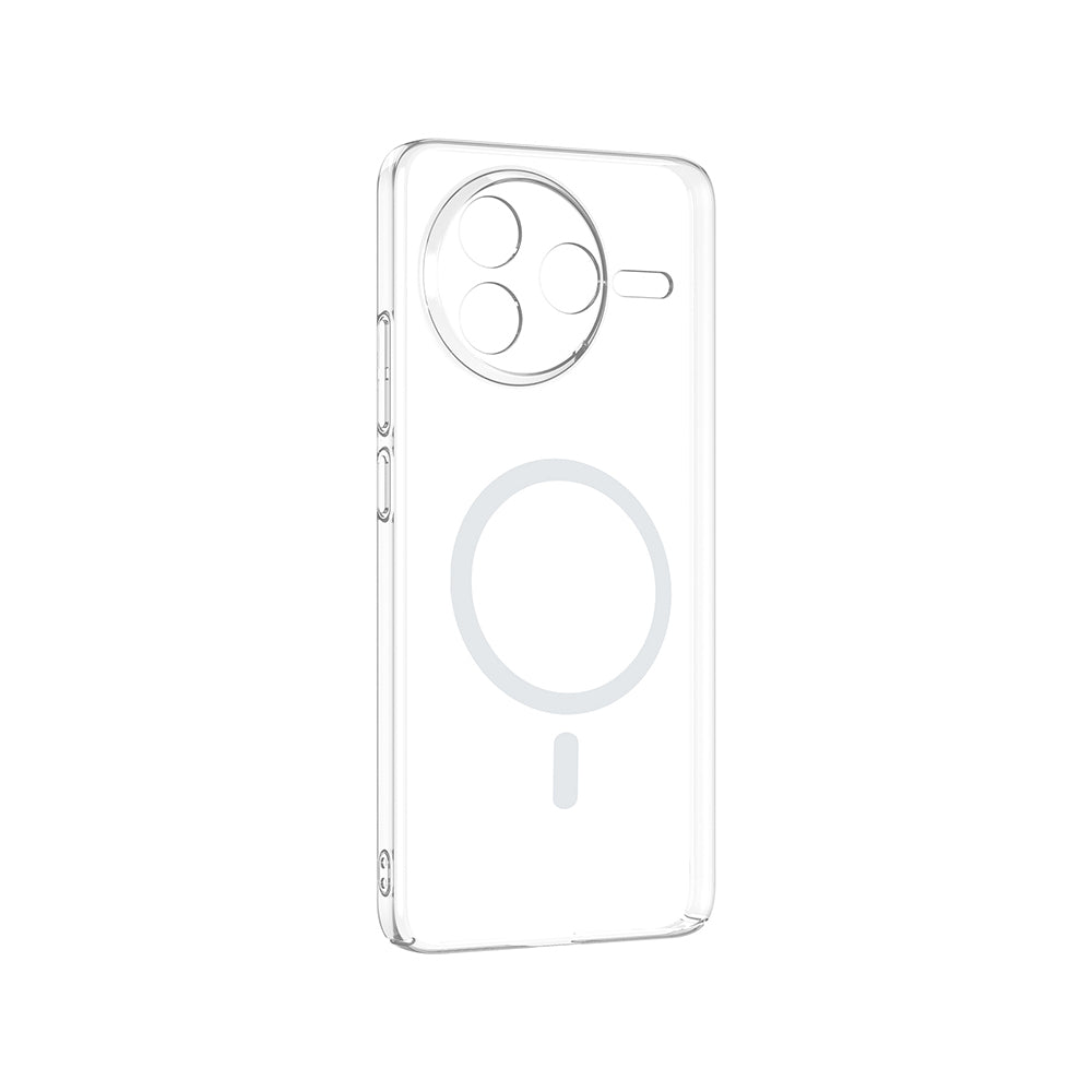 Xiaomi Poco F7 Pro Kamera Korumalı M-Safe Şarj Özellikli Şeffaf Zore London Sert PC Kapak