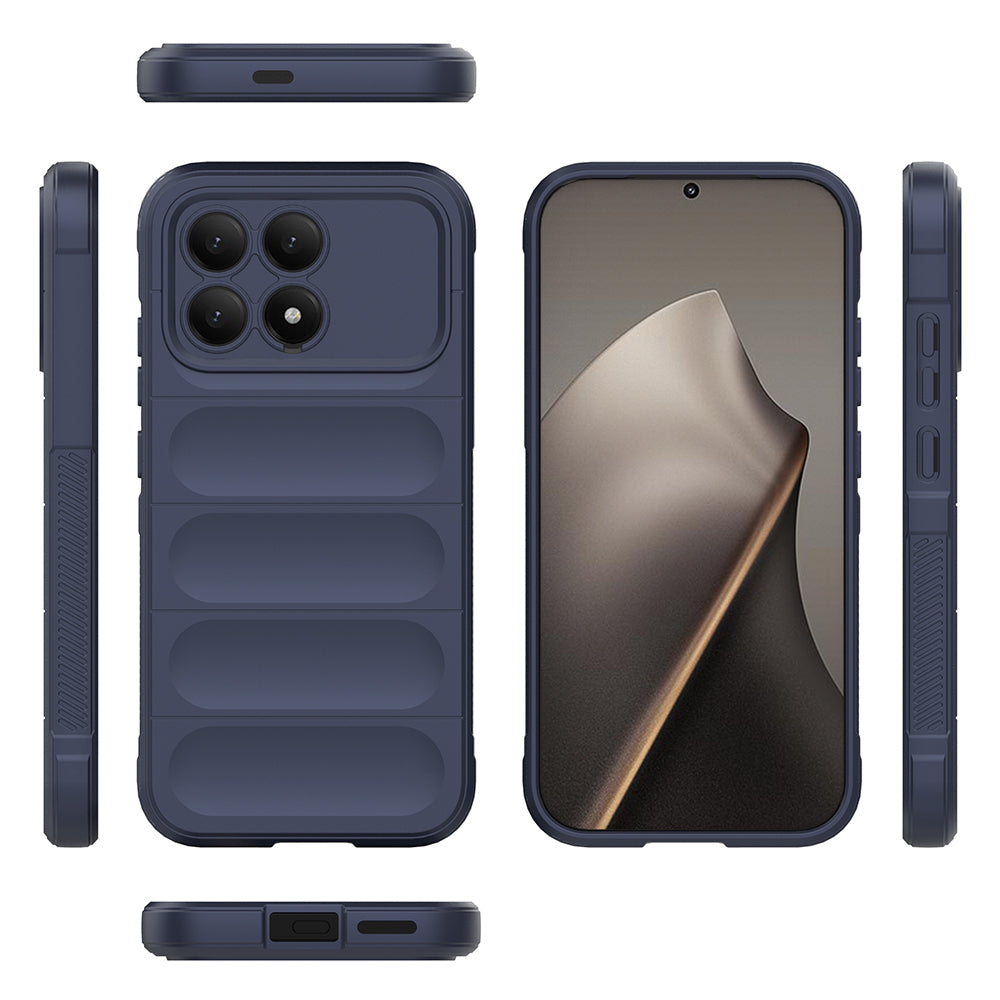 Xiaomi Poco F8 Pro Uyumlu Kılıf Esnek TPU Oyuklu Arka Yüzey Tasarımlı Zore Etnik Silikon Kapak