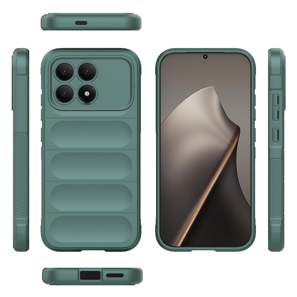 Xiaomi Poco F8 Pro Uyumlu Kılıf Esnek TPU Oyuklu Arka Yüzey Tasarımlı Zore Etnik Silikon Kapak