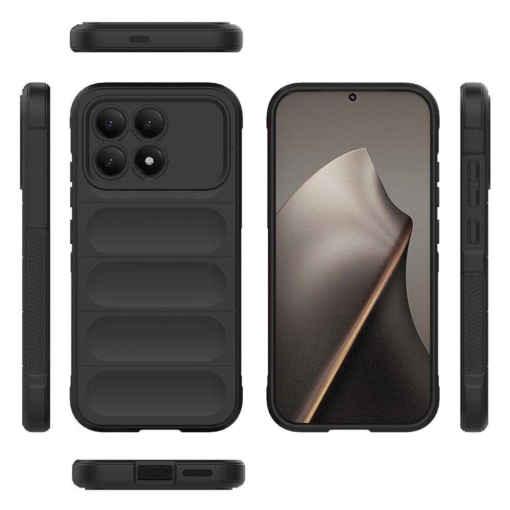 Xiaomi Poco F8 Pro Uyumlu Kılıf Esnek TPU Oyuklu Arka Yüzey Tasarımlı Zore Etnik Silikon Kapak