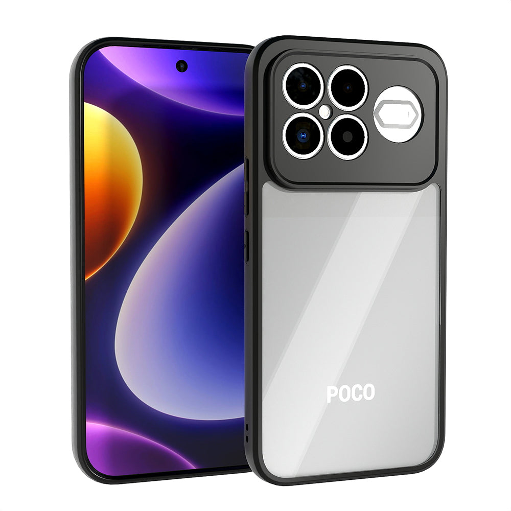 Xiaomi Poco F8 Ultra Uyumlu Kılıf Kamera Korumalı Şeffaf Arka Yüzey Zore New Roll Kapak
