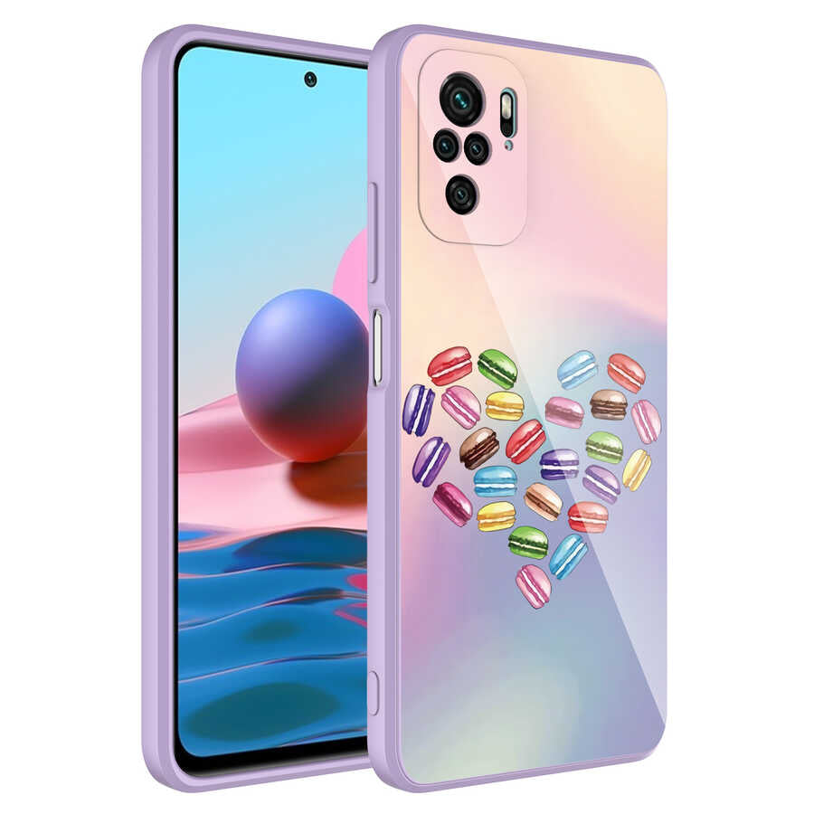 Xiaomi Poco M5S Uyumlu Kılıf Kamera Korumalı Desenli Sert Silikon Zore Epoksi Kapak
