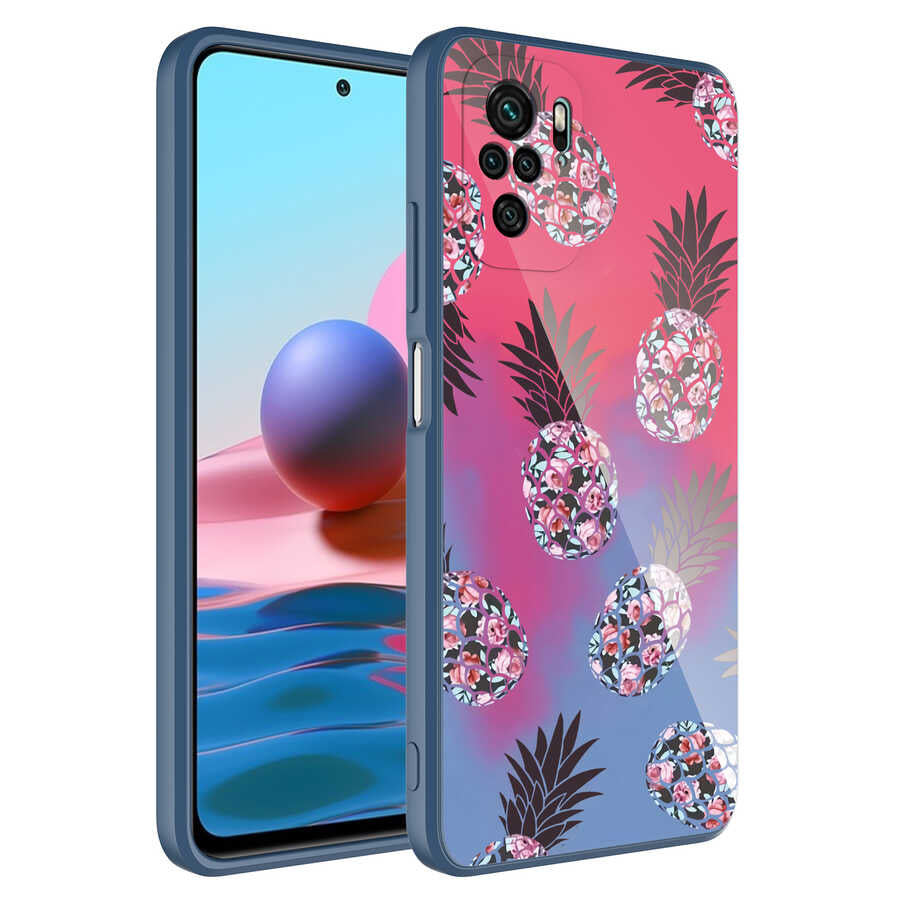 Xiaomi Poco M5S Uyumlu Kılıf Kamera Korumalı Desenli Sert Silikon Zore Epoksi Kapak