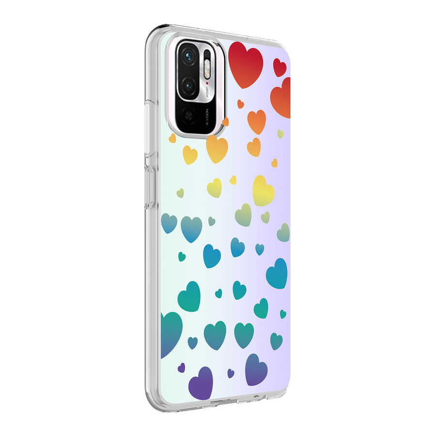 Xiaomi Poco M5S Uyumlu Kılıf Zore M-Blue Desenli Kapak